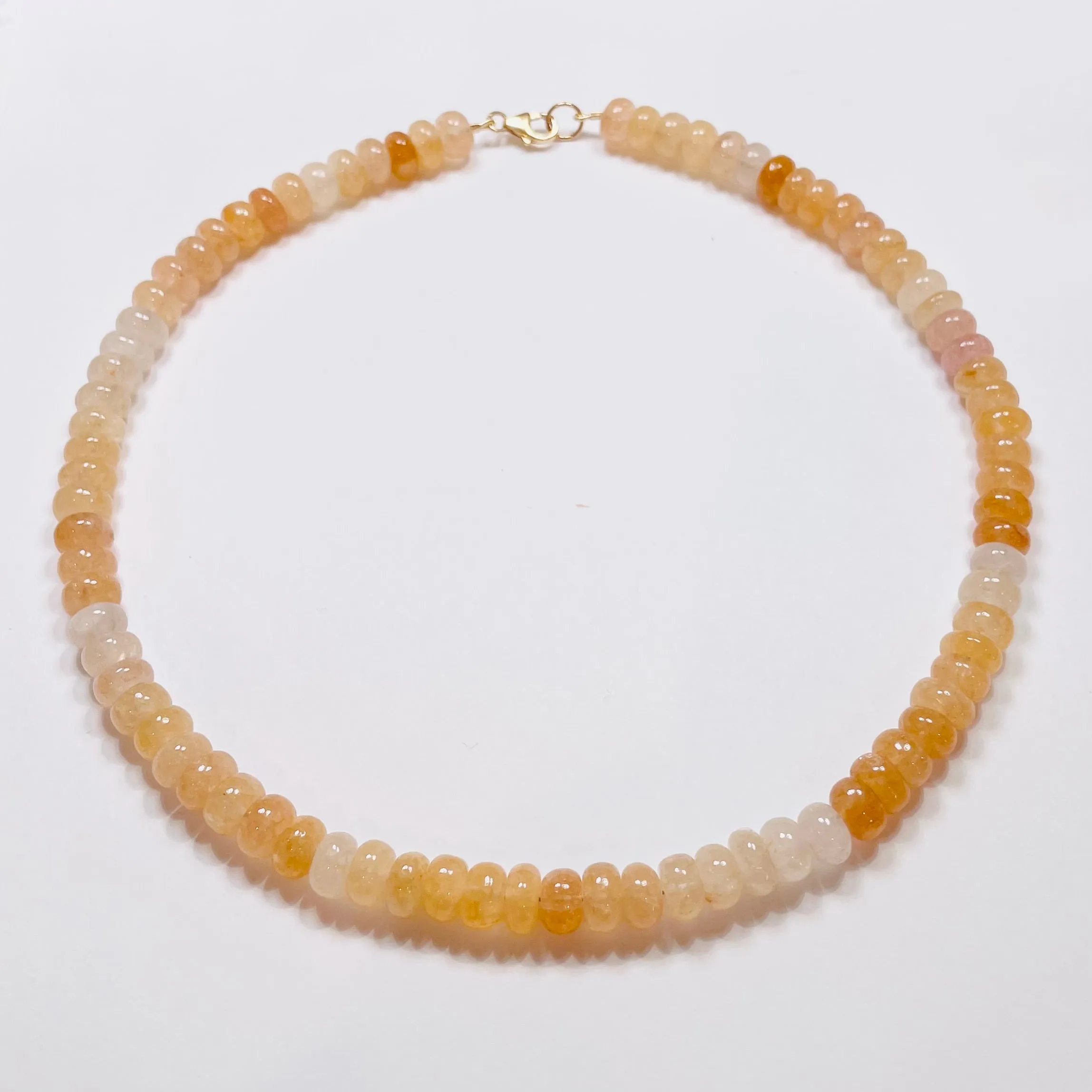 cream soda moonstone candy necklace sold by Theodosia