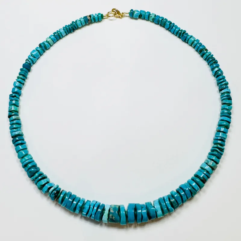 turquoise statement necklace, graduated sold by Theodosia