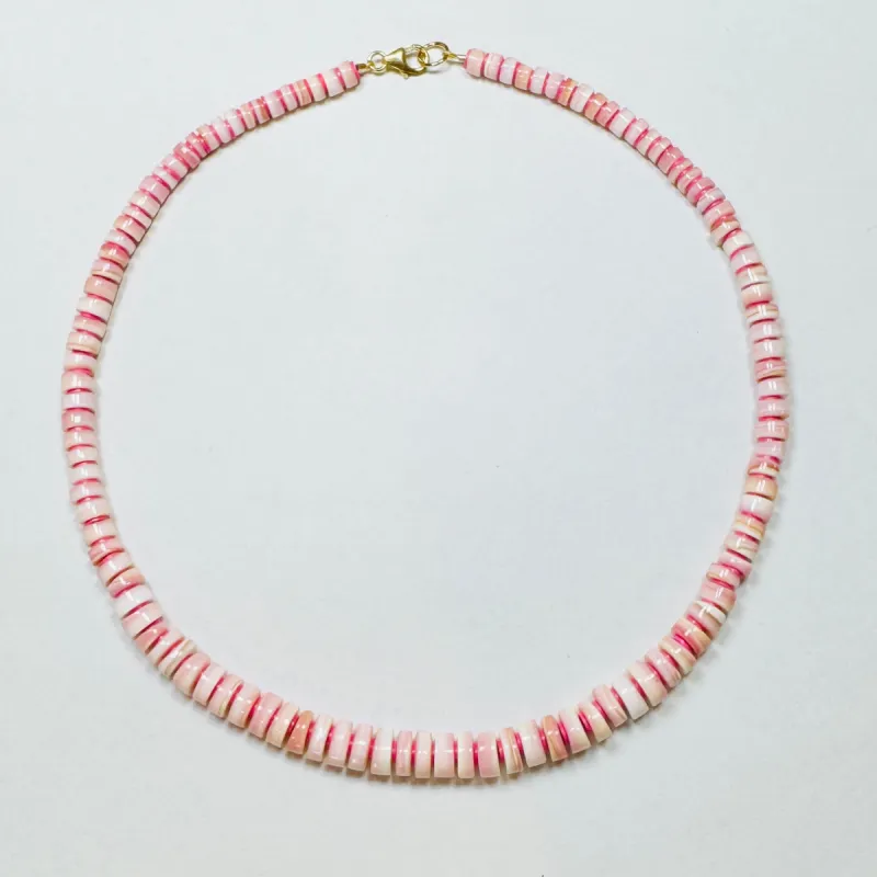barrel conch graduated necklace sold by Theodosia