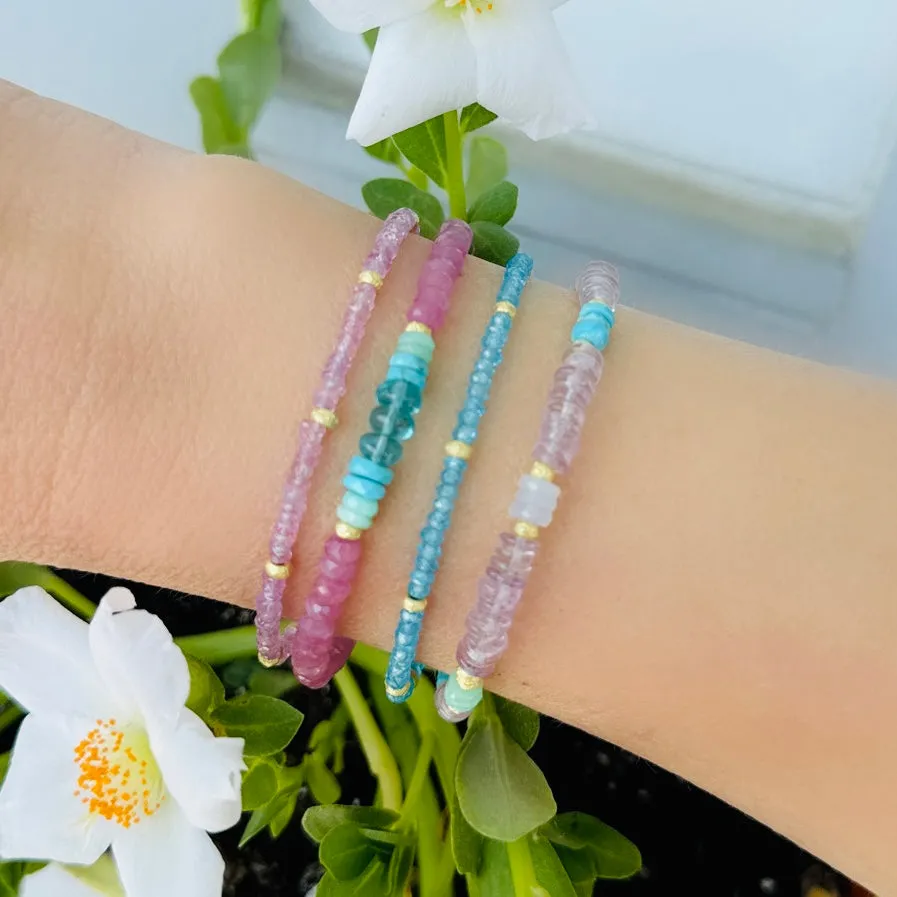 color-block bracelet, pink sapphire sold by Theodosia product image thumbnail 2