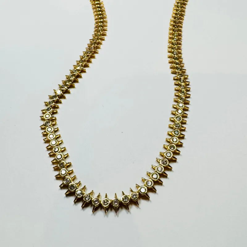 diamond spike necklace sold by Theodosia