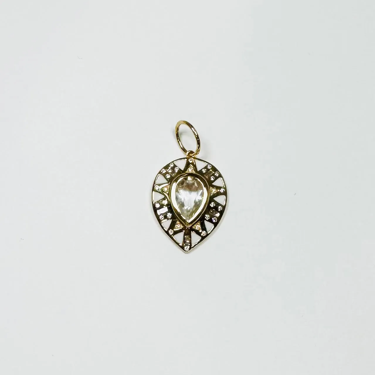 Aztec pendant, white sold by Theodosia