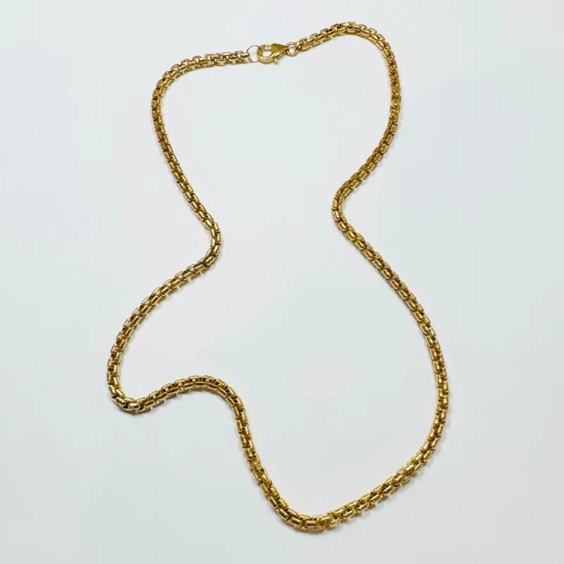 box chain, 4 mm extra large 14 kt sold by Theodosia