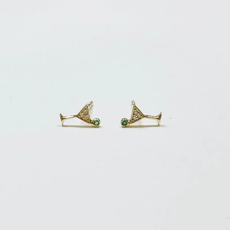 martini studs sold by Theodosia