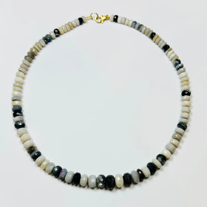 Dalmatian opal candy necklace sold by Theodosia