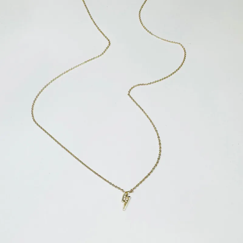 lightning bolt necklace sold by Theodosia