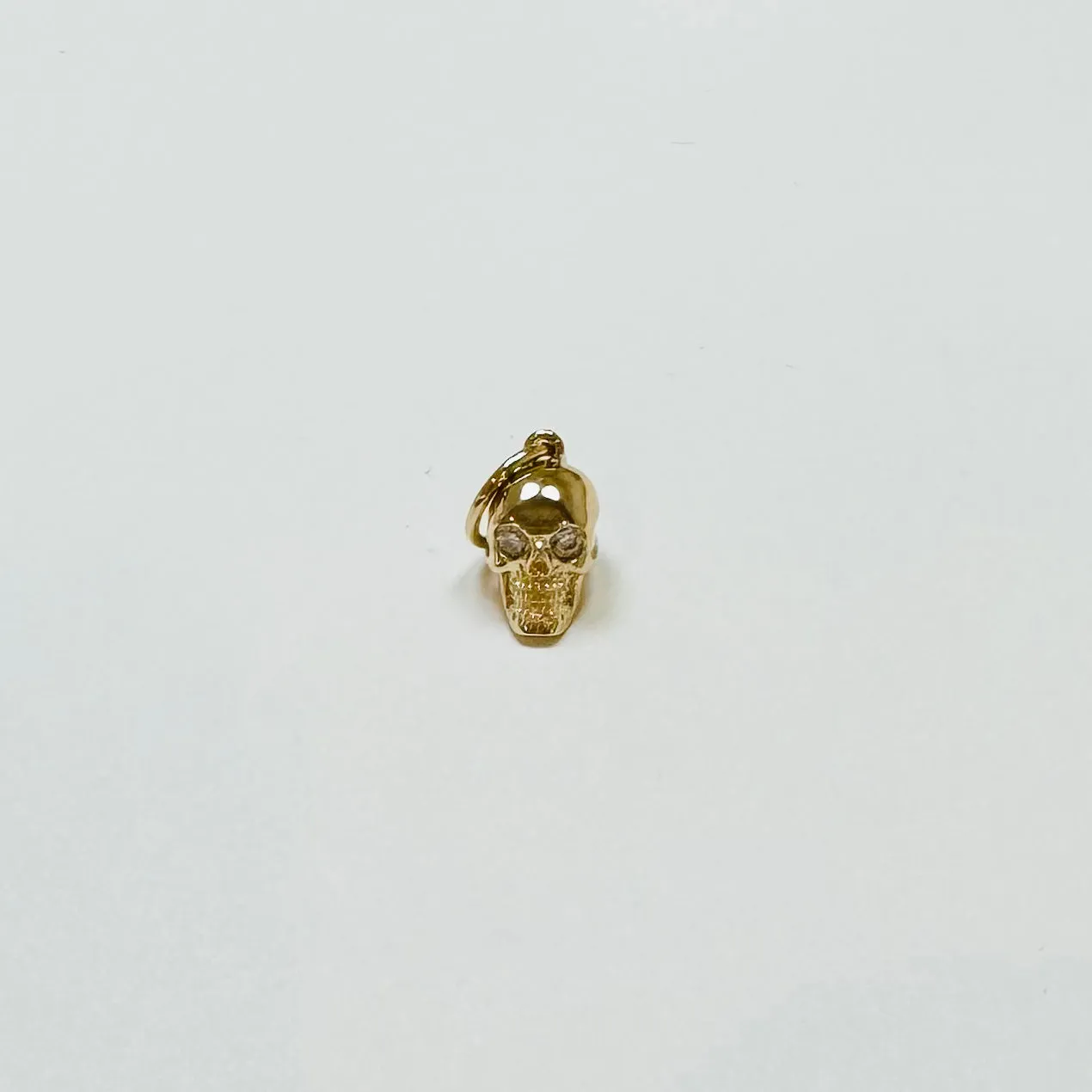 skull charm necklace sold by Theodosia product image thumbnail 2