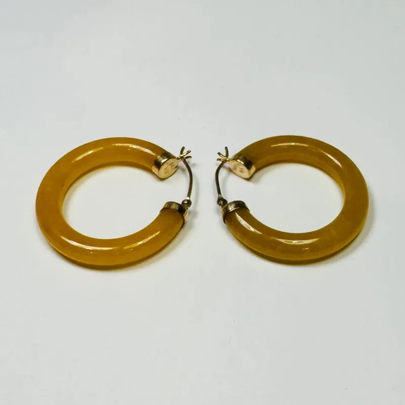 citrine hoops, 30mm sold by Theodosia