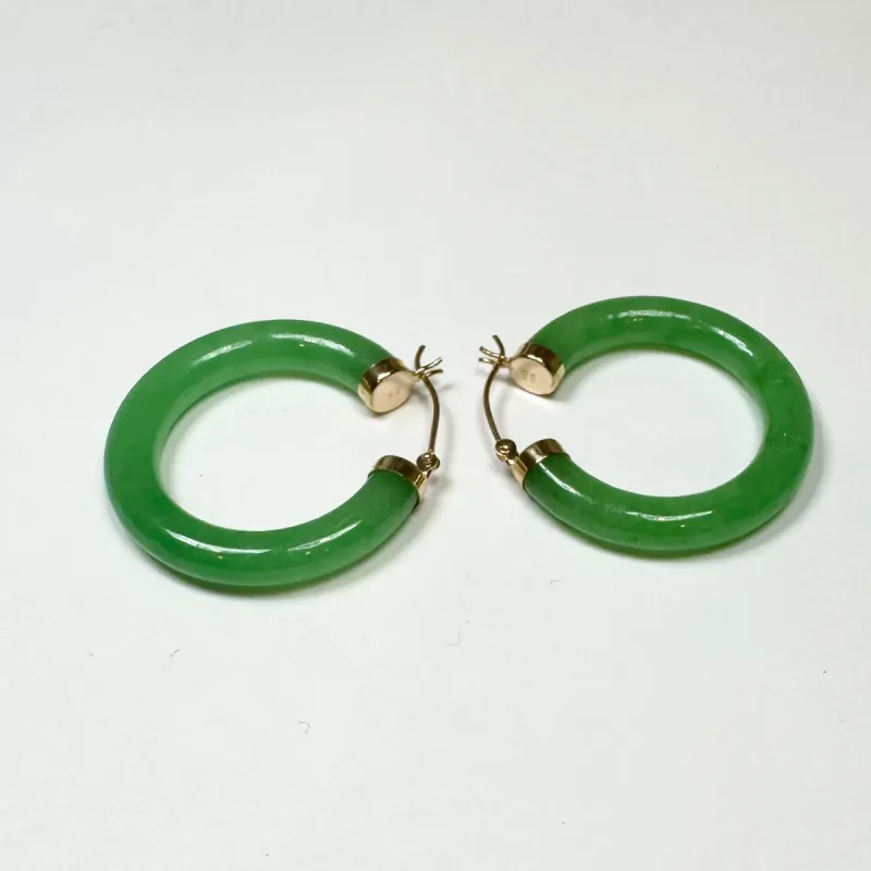 jade hoops, 30mm sold by Theodosia