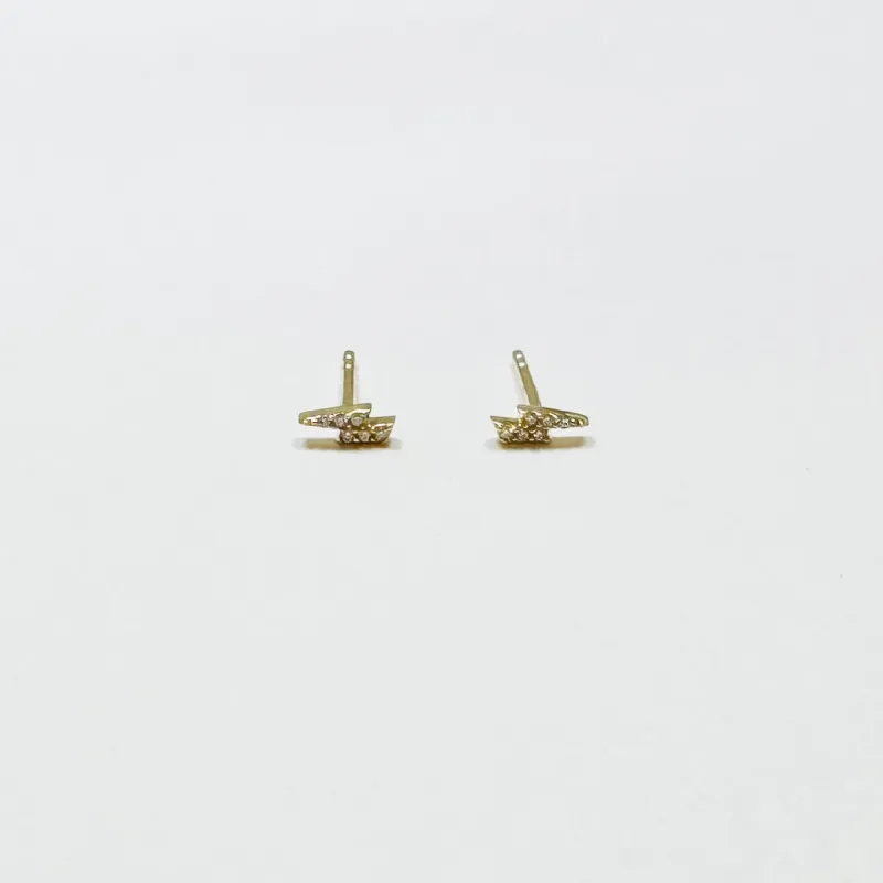 comic book lightning bolt studs sold by Theodosia