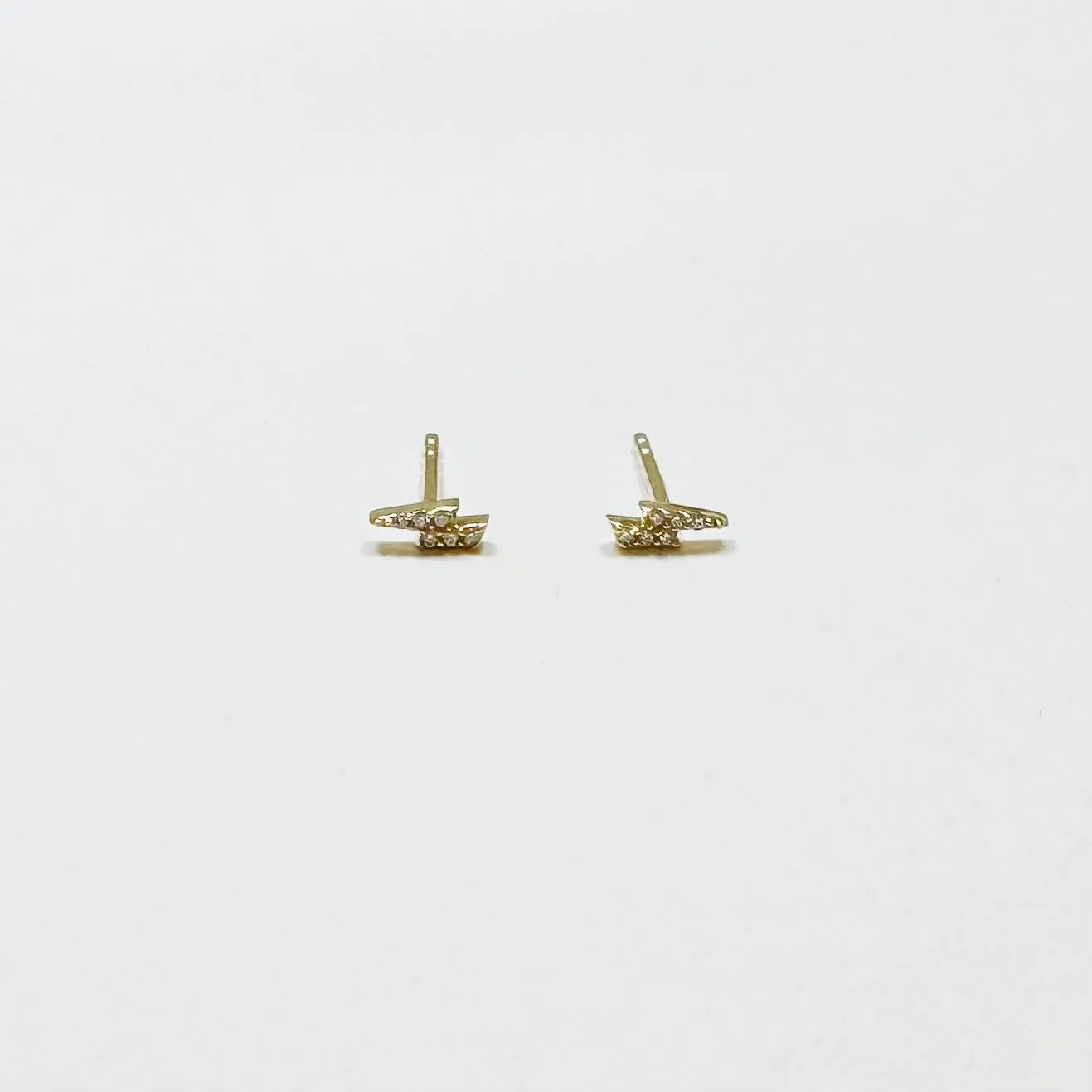 comic book lightning bolt studs sold by Theodosia