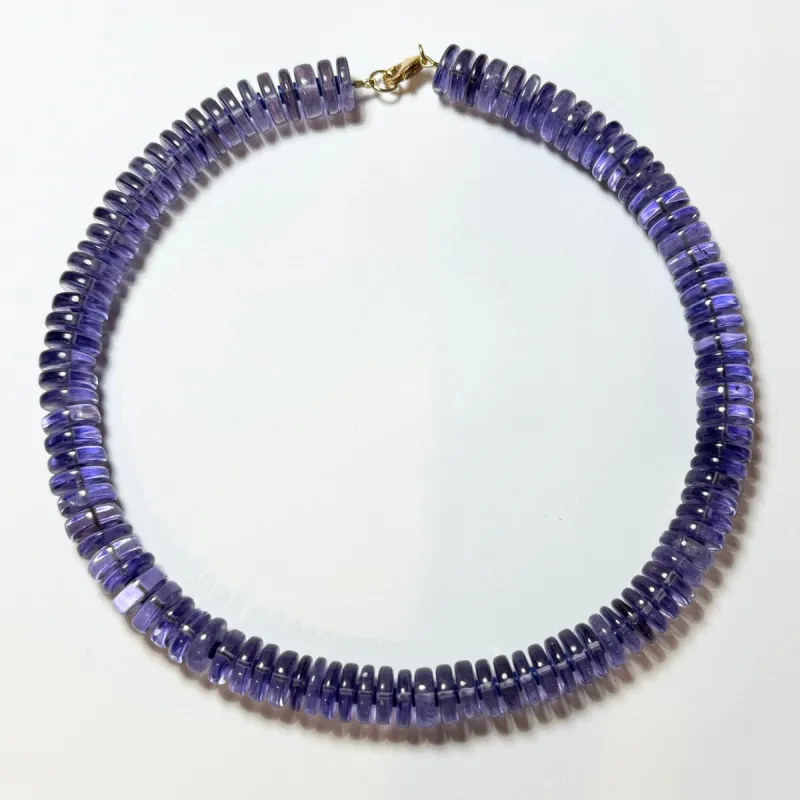 amethyst statement necklace sold by Theodosia