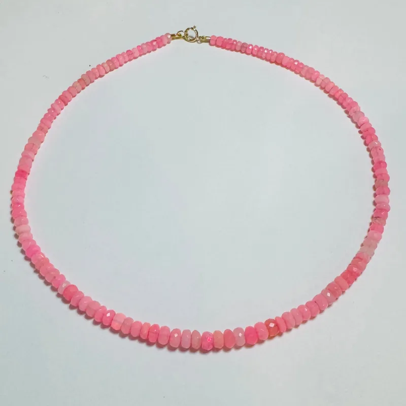 pink ice opal candy necklace sold by Theodosia