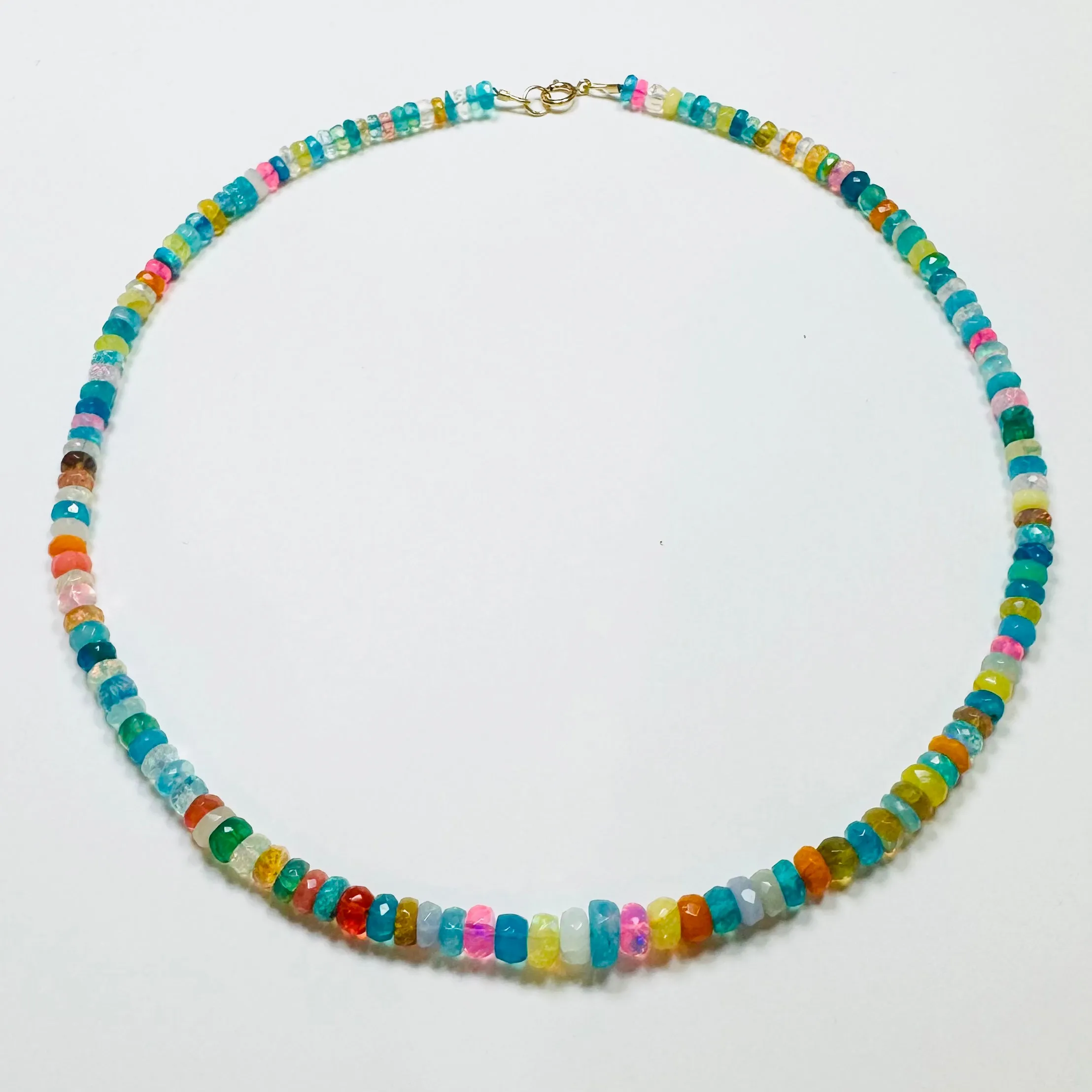 neon opal candy necklace sold by Theodosia product image thumbnail 2