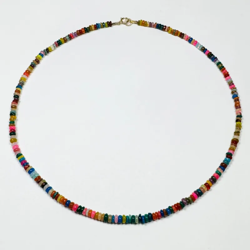 Camp candy opal necklace sold by Theodosia