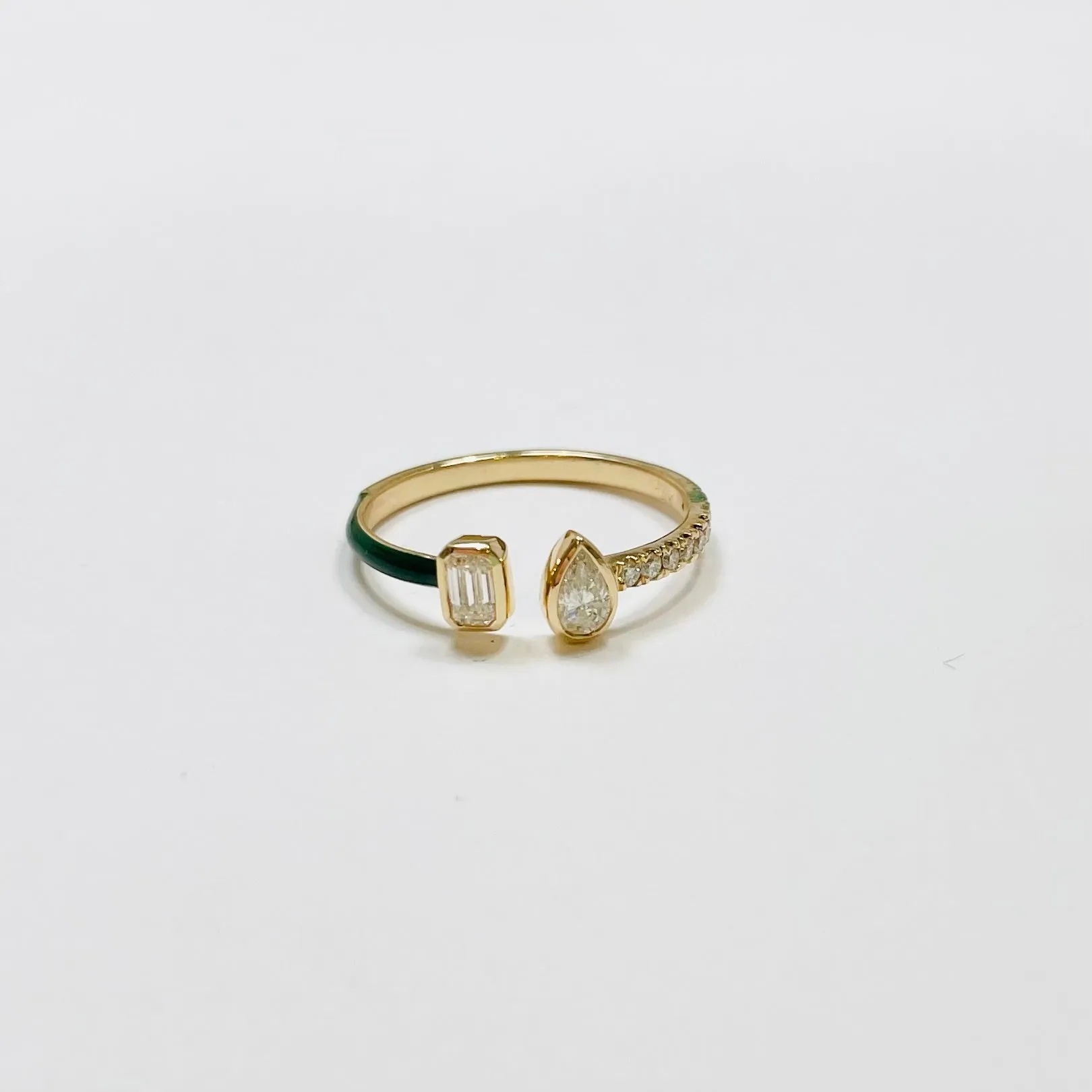 enamel claw ring sold by Theodosia