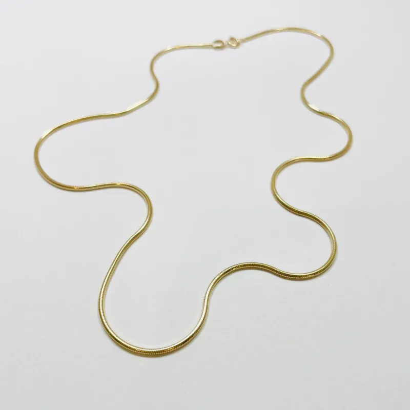 snake chain, 14 k gold round sold by Theodosia