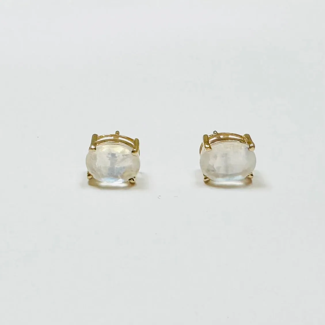 moonstone studs, 8x6mm sold by Theodosia