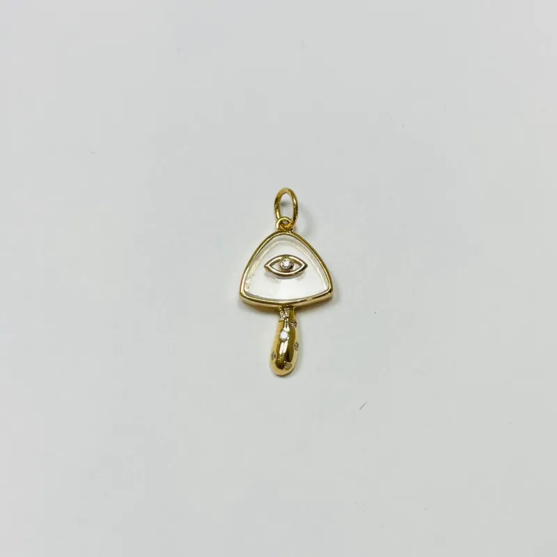 clear quartz mushroom pendant sold by Theodosia