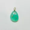 freeform chrysoprase and diamond pendant sold by Theodosia