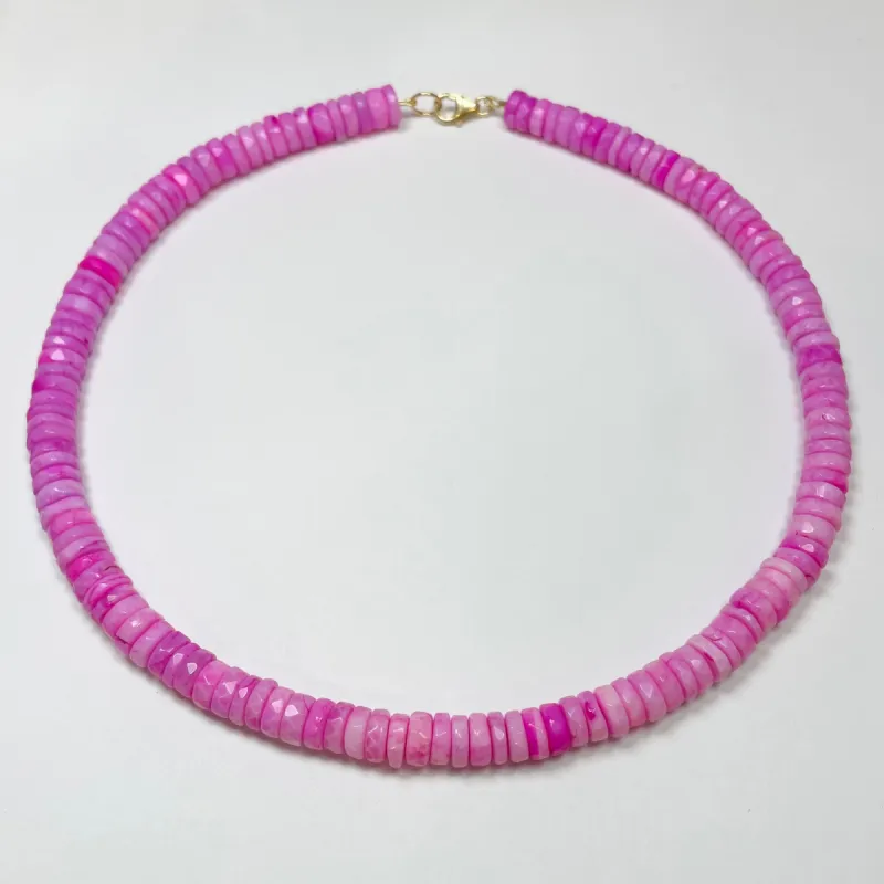 Barbie heishi candy necklace sold by Theodosia