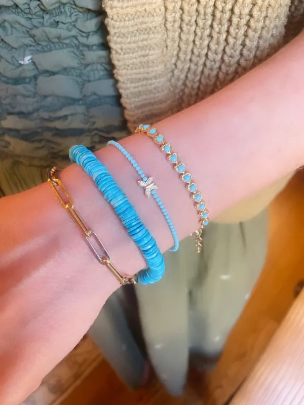 turquoise butterfly bracelet sold by Theodosia