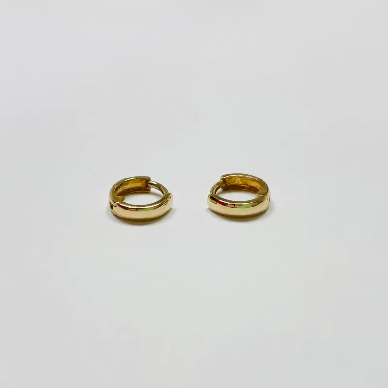 mini gold huggies sold by Theodosia