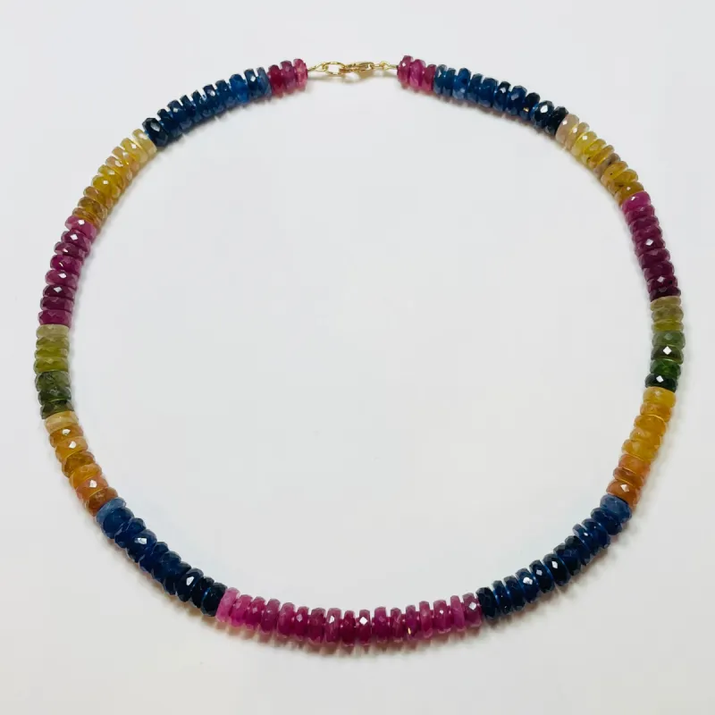 Sri Lanka sapphire necklace sold by Theodosia
