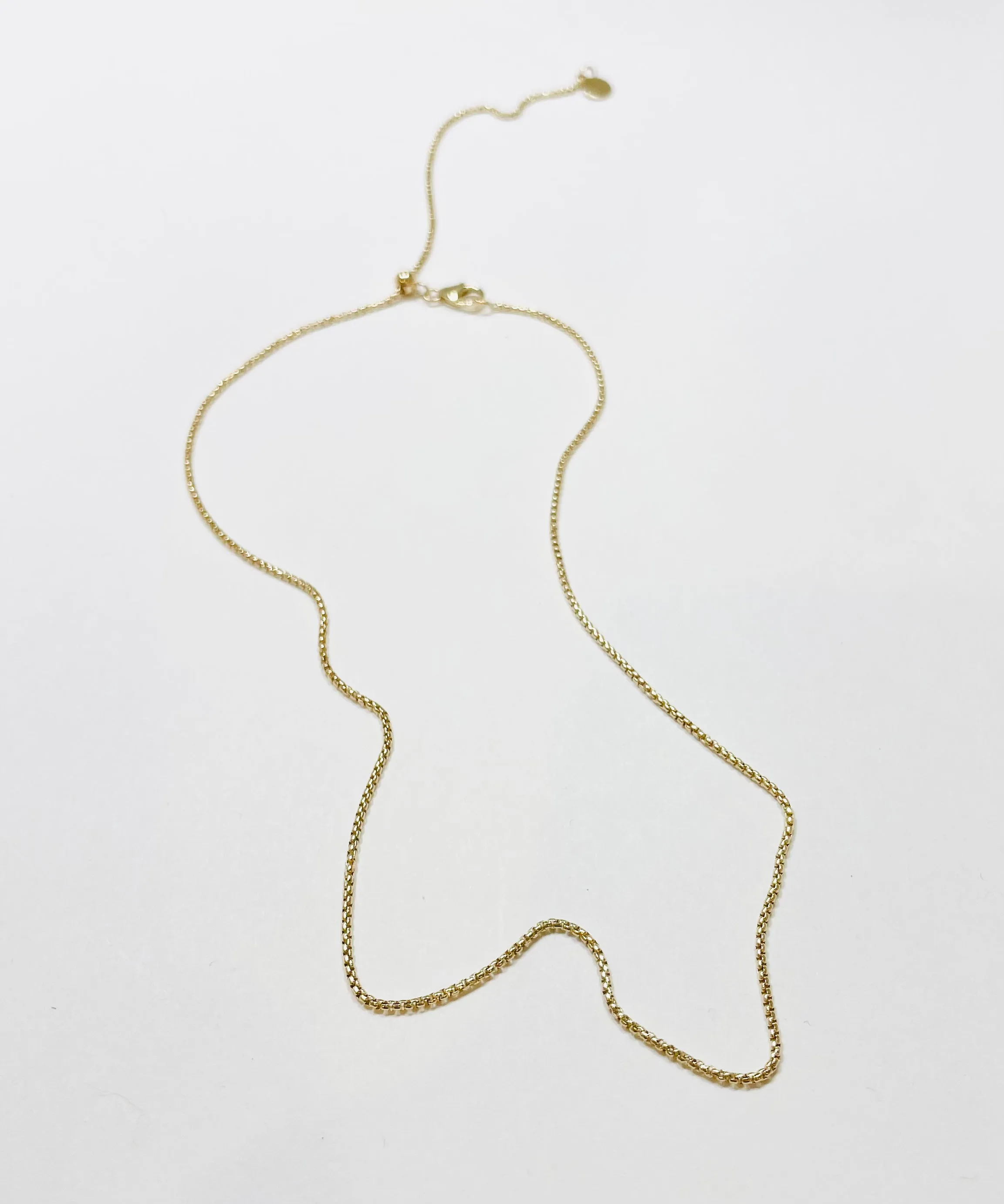 14 kt gold pulley chain sold by Theodosia