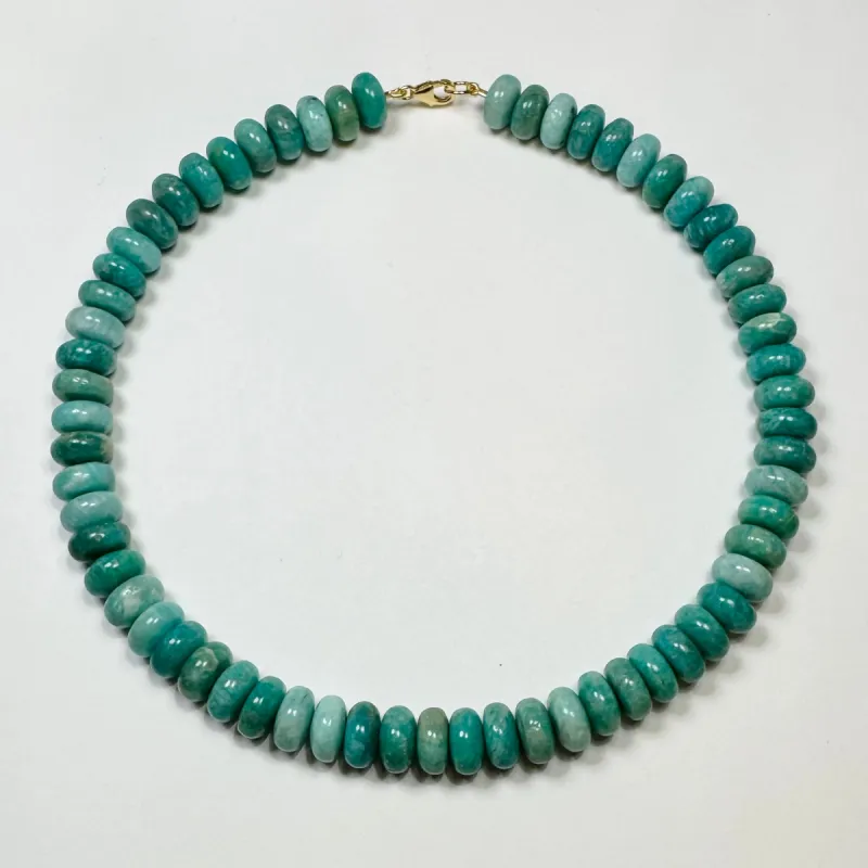 marbled amazonite candy necklace sold by Theodosia