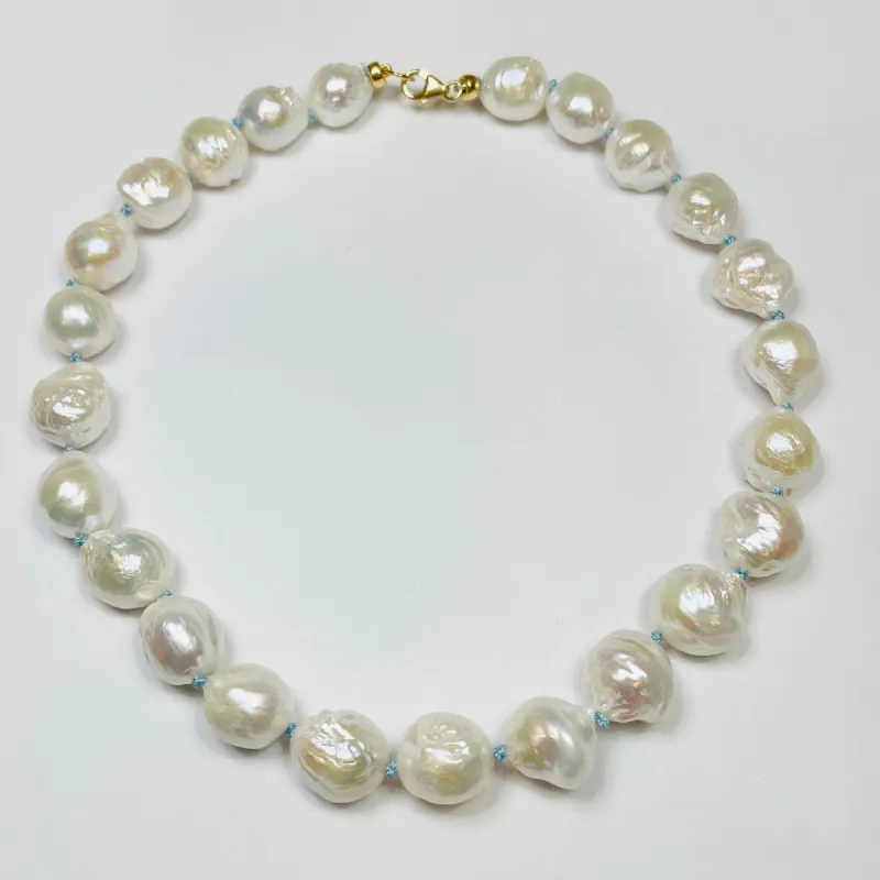 pearl knotted necklace sold by Theodosia