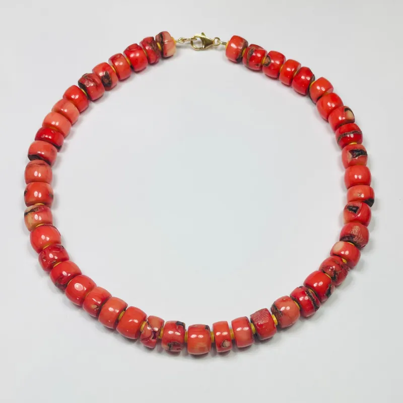 coral candy necklace sold by Theodosia