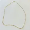 14k gold 2x4 mini paperclip chain sold by Theodosia