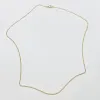 14k gold 1 mm curb chain sold by Theodosia