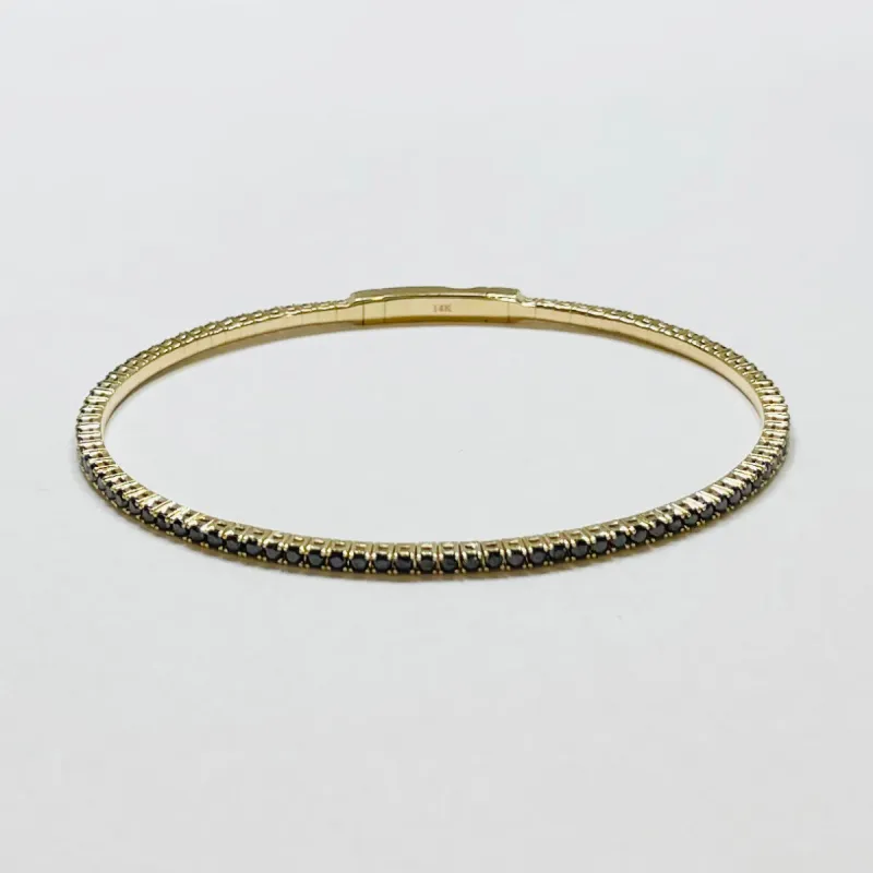 black diamond flex tennis bracelet sold by Theodosia