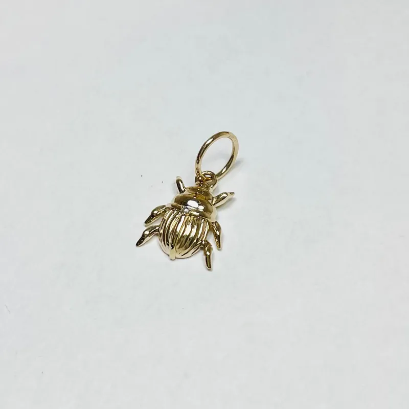 scarab beetle pendant, mini, gold sold by Theodosia