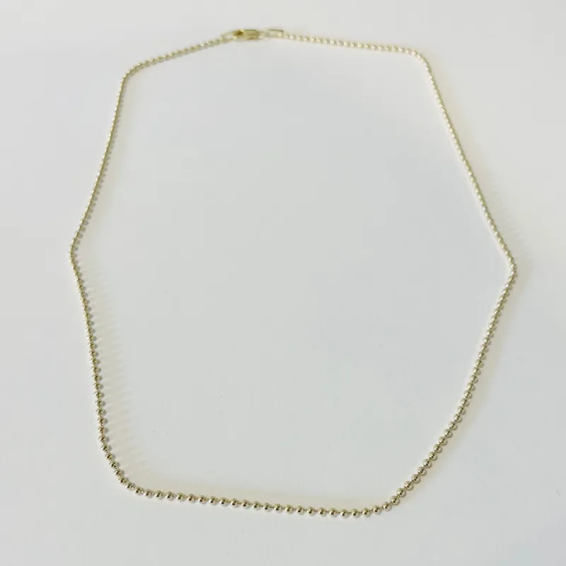 ball chain, 1.5mm 14k gold sold by Theodosia