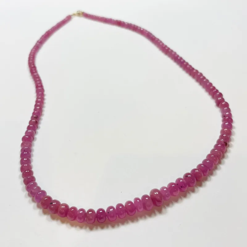 pink sapphire necklace sold by Theodosia
