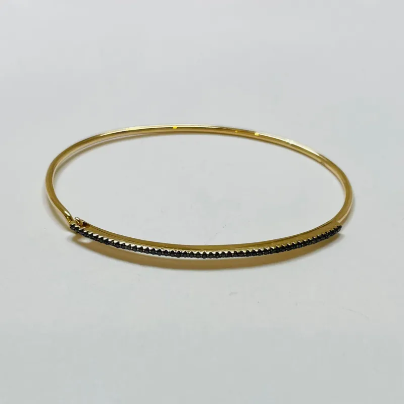 black diamond bar bangle sold by Theodosia