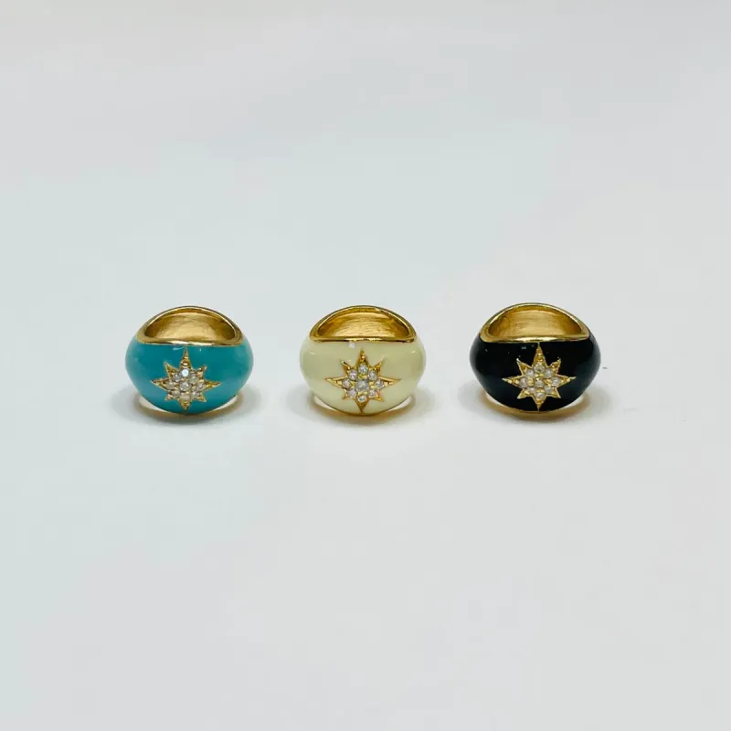 enamel bead charm, 10mm sold by Theodosia