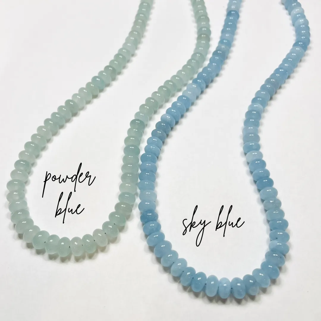 sky blue candy necklace sold by Theodosia product image thumbnail 2
