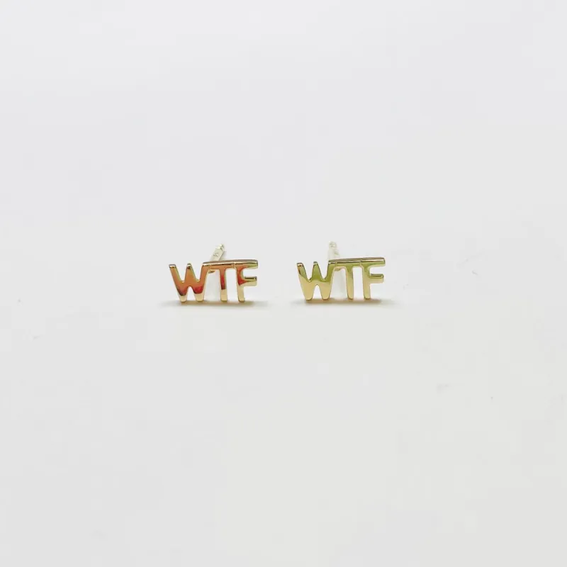 WTF studs made by Theodosia