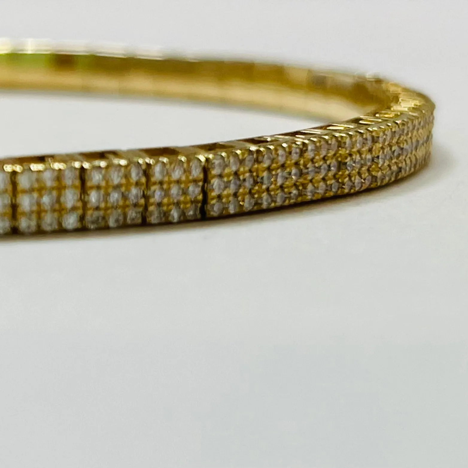 pave diamond stretch bracelet sold by Theodosia product image thumbnail 2