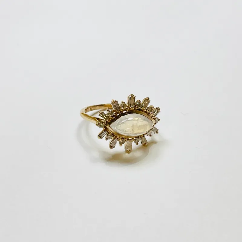 moonstone evil eye ring sold by Theodosia