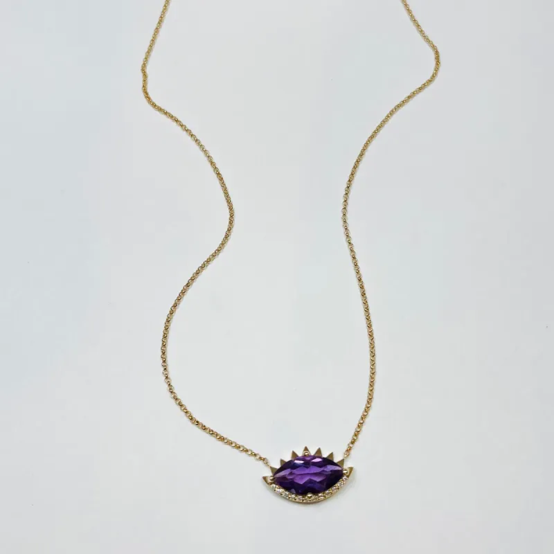 amethyst necklace made by Theodosia