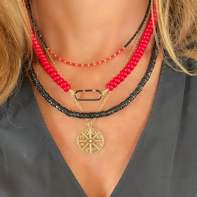 black onyx necklace sold by Theodosia