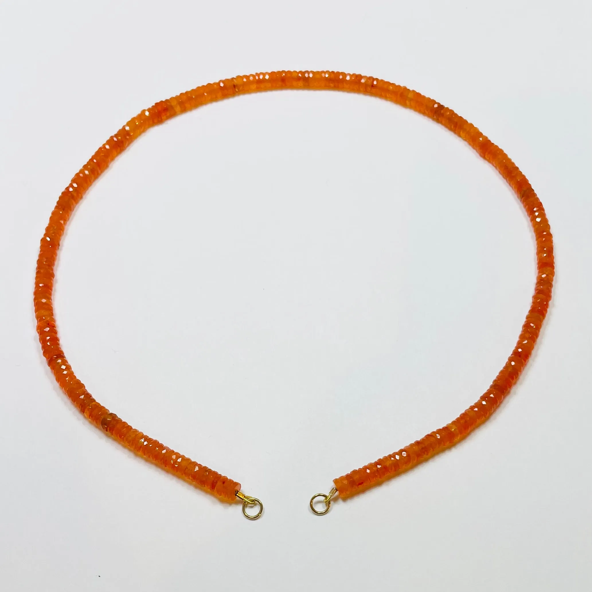 CUSTOMIZABLE orange carnelian strand sold by Theodosia