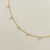 floating diamond fringe necklace sold by Theodosia