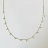 floating diamond fringe necklace sold by Theodosia