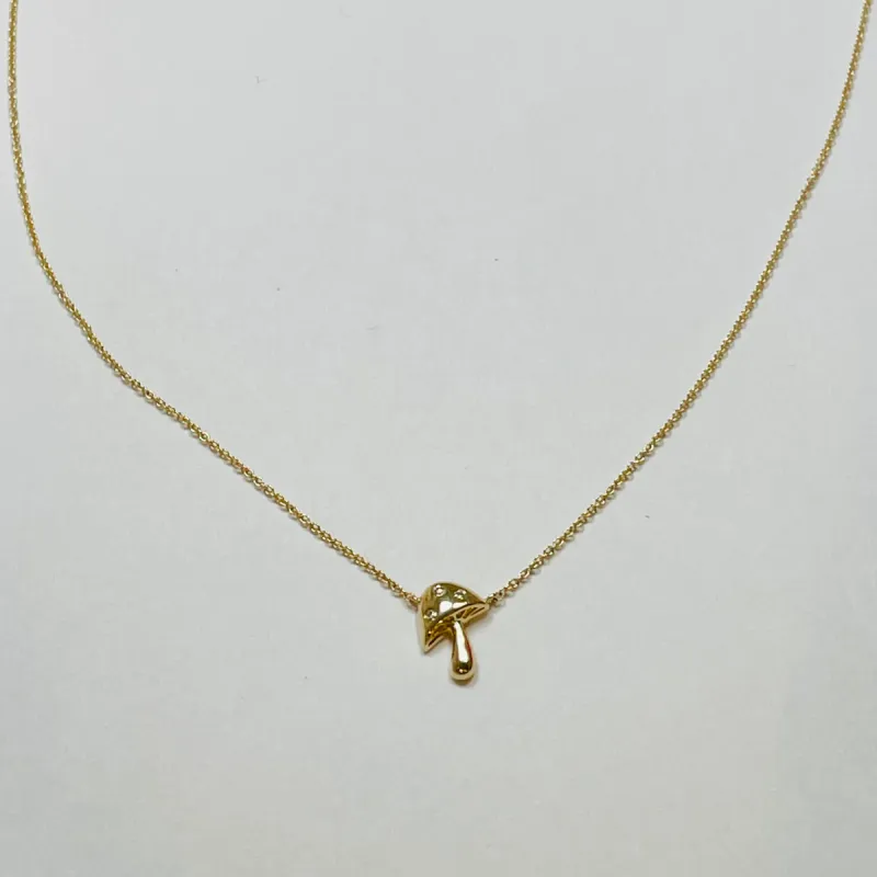 mushroom necklace sold by Theodosia